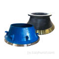 Manganese baja casting mantel lan concave for crusher